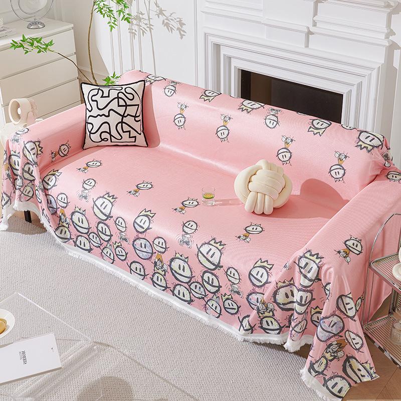Simple Cool Summer Sofa Towel Impression Moyun All-Inclusive Sofa Cover Dust Cover One-Piece Sofa Cover Cloth
