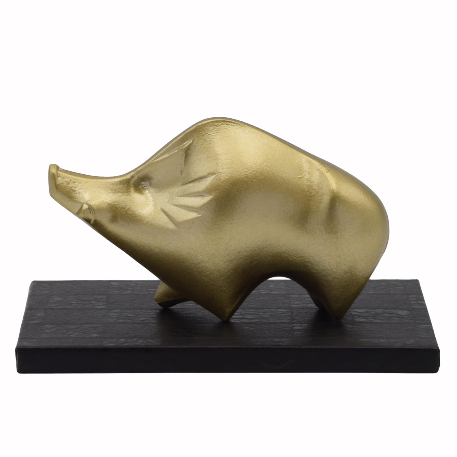 

Gin-ga-do Lucky Charm Twelve Zodiac Animal Figurine - Boar (Inoshishi) - Metal - Twelve Zodiac Animal Figurine - Brings Good Fortune, Auspicious, Feng