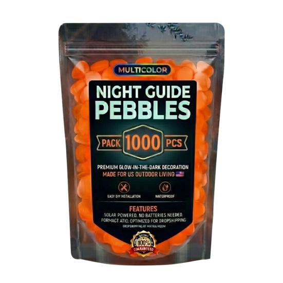 Resin Glow-in-the-Dark Pebbles, Night Guide Luminous Stones, Decorative Aquarium Fish Tank Rocks, Glow in The Dark Garden Stones, Glowing Stones for