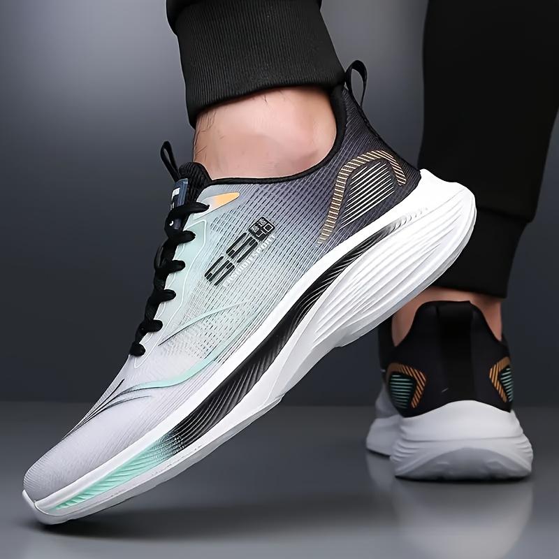 Men's Breathable Mesh Casual Sneakers Spring Summer Soft Anti-Skid Shock Absorption Sole Running Shoes
