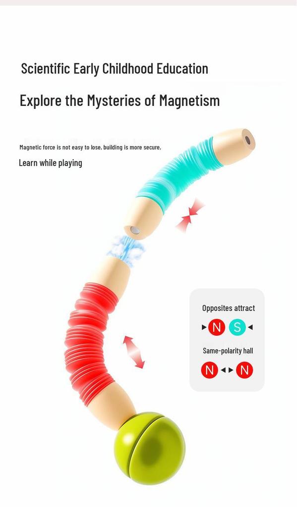 Magnetic Stick Toy: Multisensory Educational Tool for Kids' Concentration and Creativity