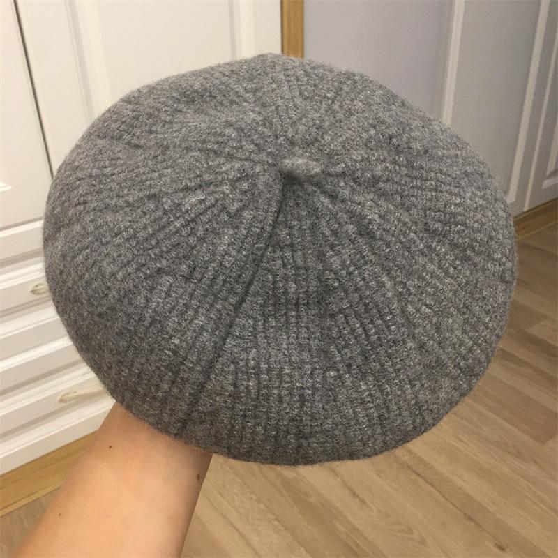 Hat Lady Autumn and Winter Wool Wool Beret Literary Retro Pumpkin Hat Versatile Painter Hat Tide