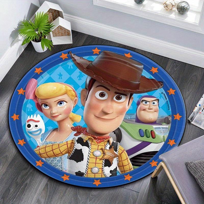 

1pc Toy Story Round Area Rug - Non-Slip, Machine Washable Polyester Carpet for Living Room & Bedroom Decor 80cm by 80cm