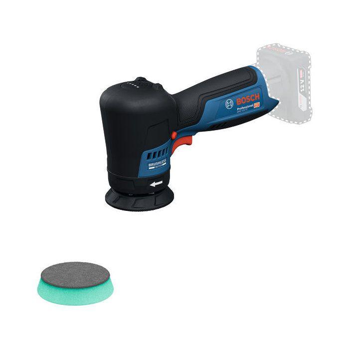 Polisseuse orbitale sans fil BOSCH PROFESSIONAL - GPO 12V-77 - 12V - Plateau support + tampon a polir 77mm