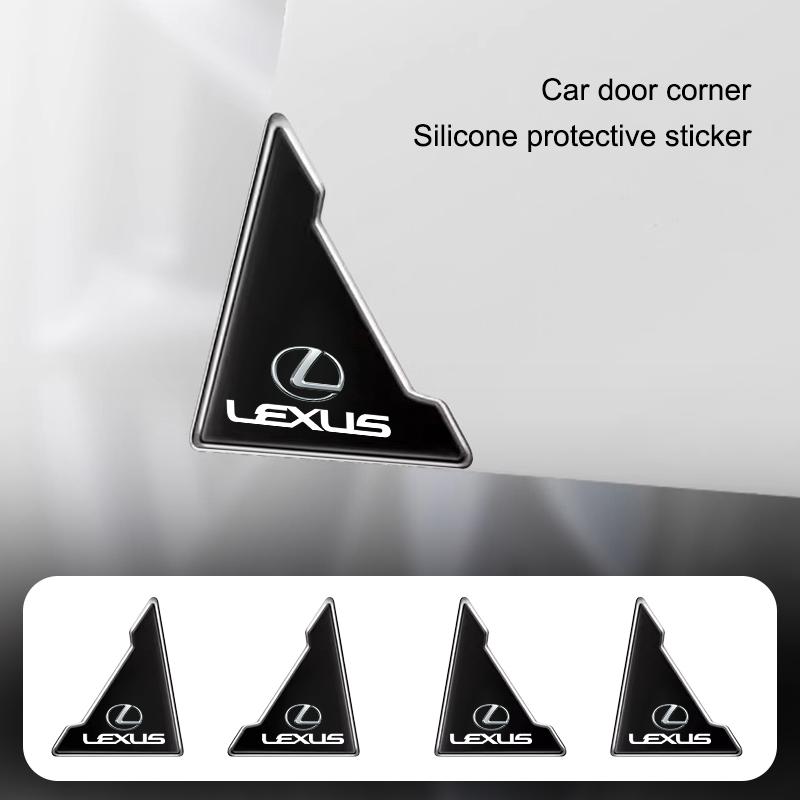 4Pcs Car Door Anti-scratch Sticker Auto Protective Decals For Lexus GS IS LS500h ES260 ES300h 350h NX260 UX260 LM LC RZ450e TX AEH1