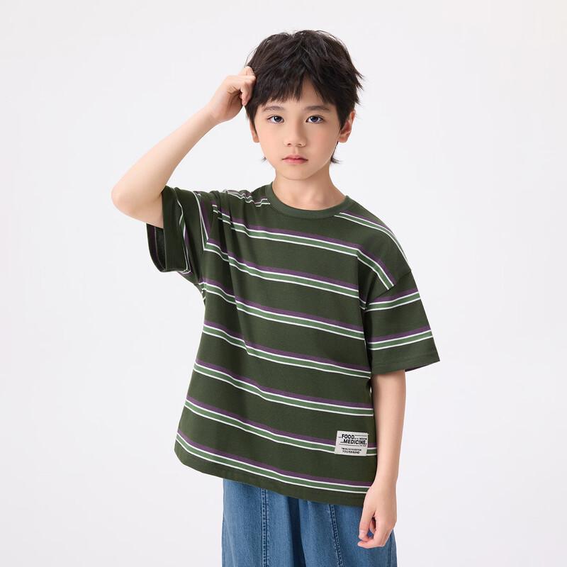 

Boys Casual Striped Short Sleeve T-Shirt 160