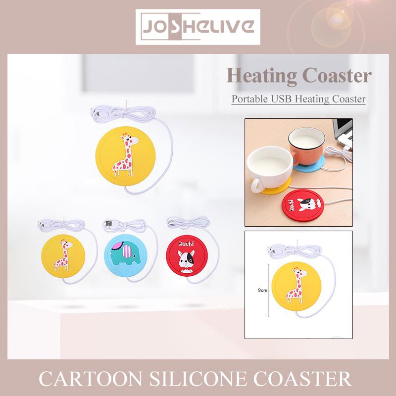 Heated Mugs Heating Coaster Cocina Cute Usb Warmer Anti-skid Electric Warmer Mat Kitchen Accessories Tools Thermal Portable
