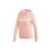Neo Women's Pink Monogram Print Hoodie EI6246