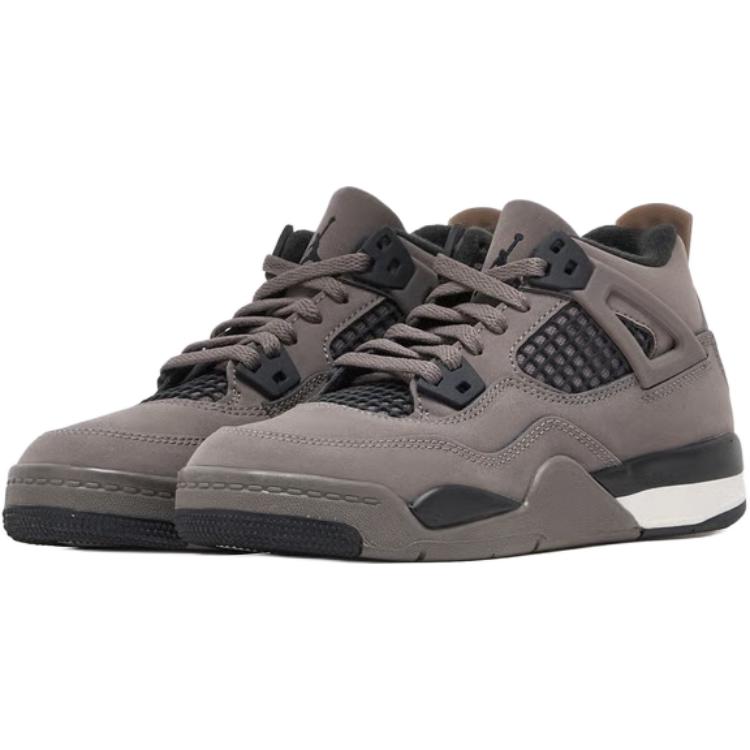 Air Jordan 4 Retro PS Cave Stone Kids Sneakers Brown Black Moon-Particle IB4388-200