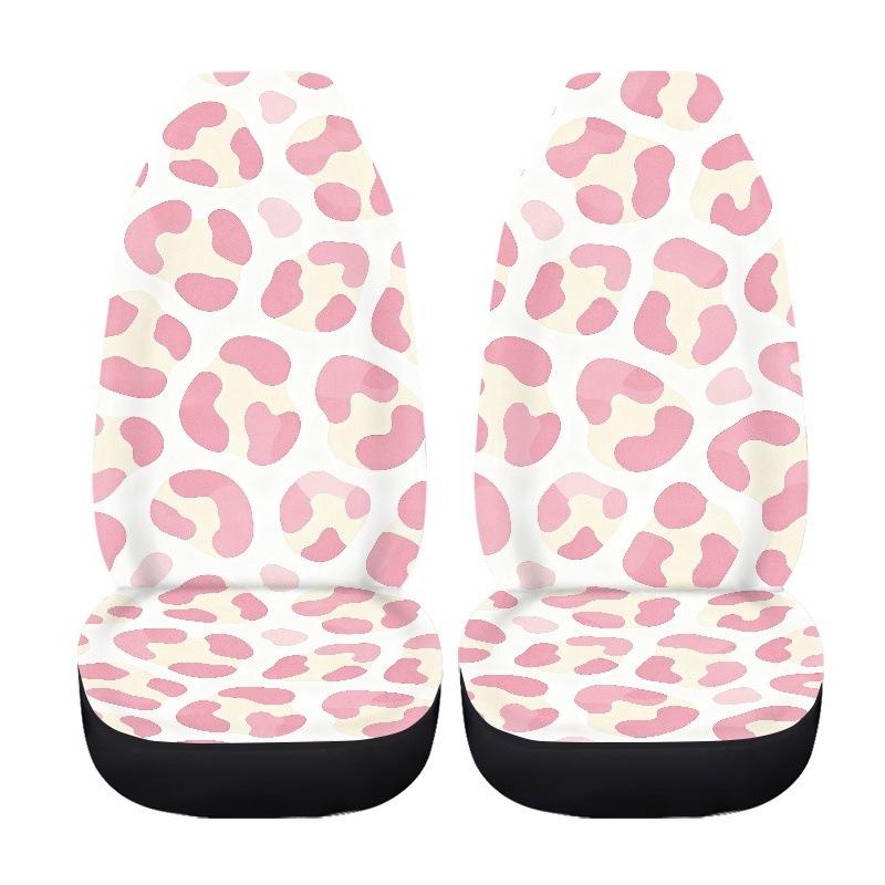New Car Seat Cushion Universal Four Seasons Car Seat Cover Pink Leopard Print Rose Car Seat Cover