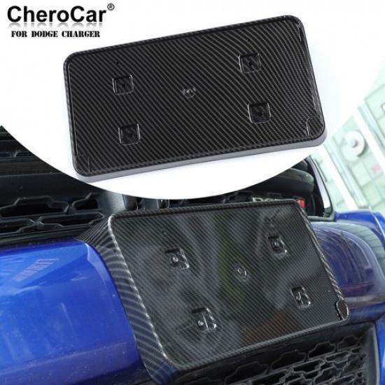 Für 2015- Dodge Charger Halterung für Kennzeichenhalter vorne Basis Kohlefaser