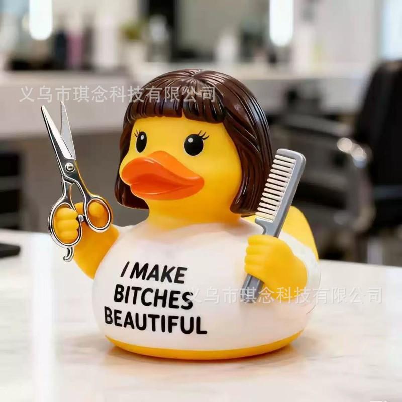 Resin Duck Figurine Decorative Statue Home Desktop Ornament USA 250th Anniversary Edition Creative Gift
