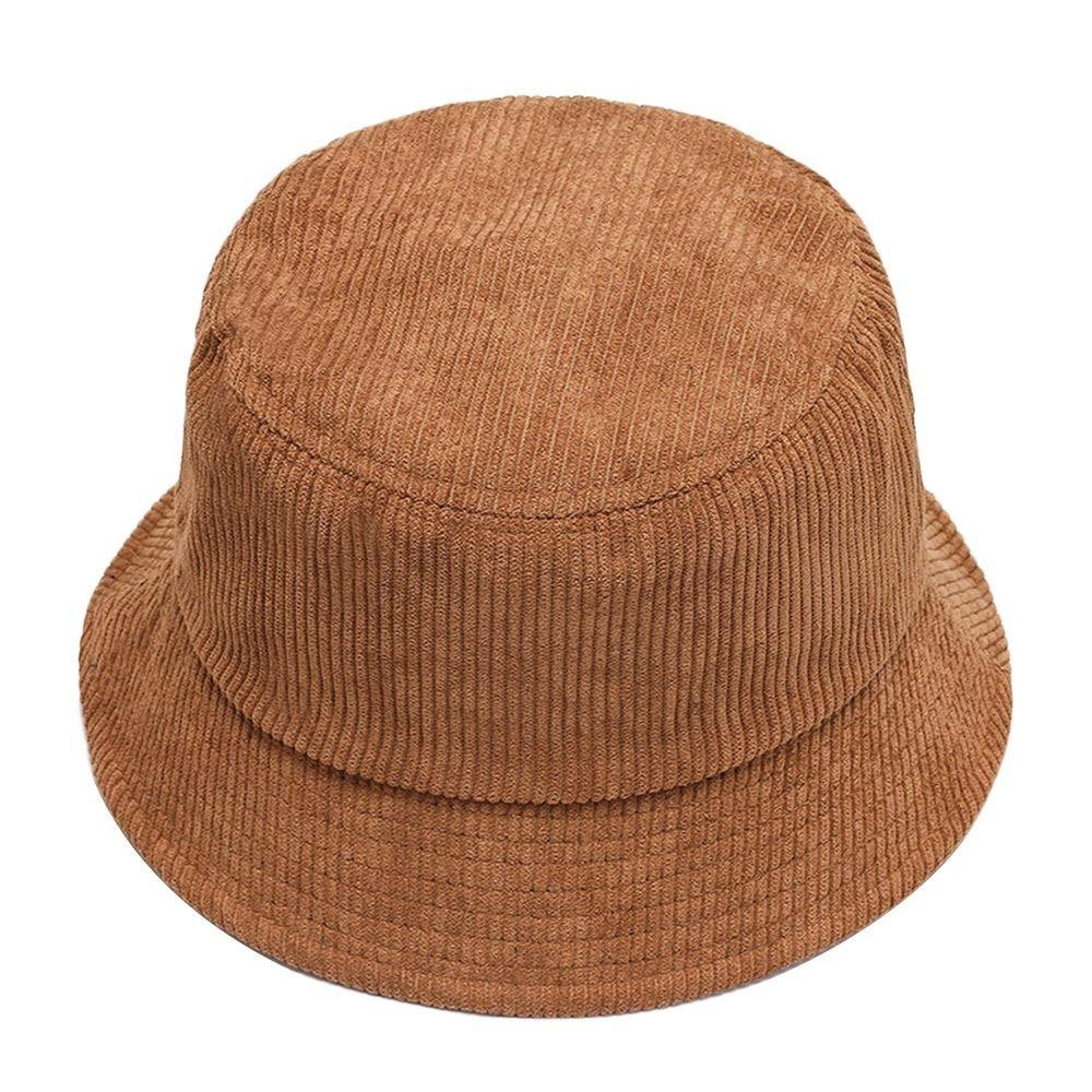 Soft Fisherman Cap Corduroy Panama Hat Outdoor Sun Cap  Men Women