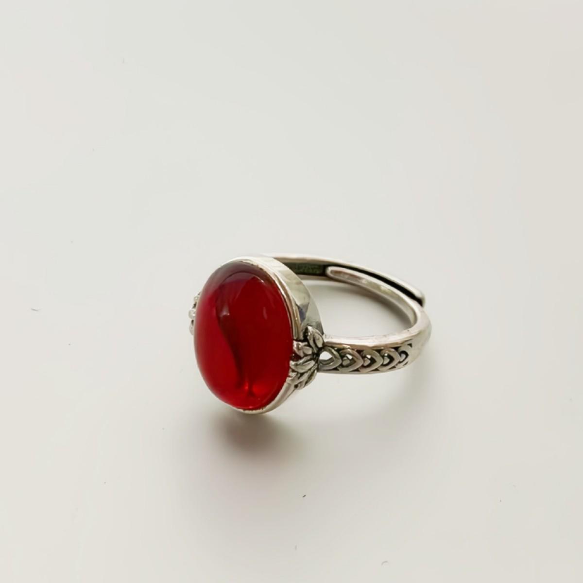

Retro Lotus Zircon Ring - Women s Vintage Texture Design, Versatile Finger Accessory античный серебряного
