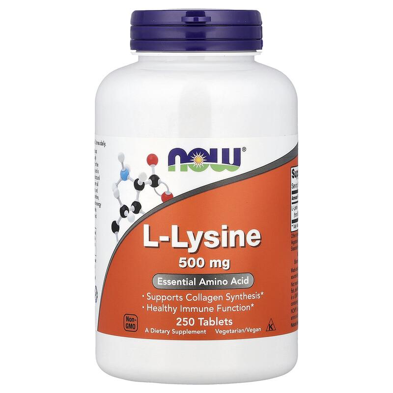 L-Lysine, 500 mg, 250 Tablets
