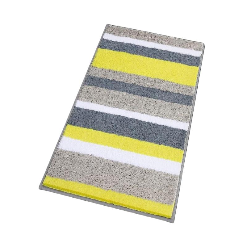 Plushes Flockeds NonSkid Bath Mats Fast Drying Water Absorbent Bathroom Carpet for Shower Floor