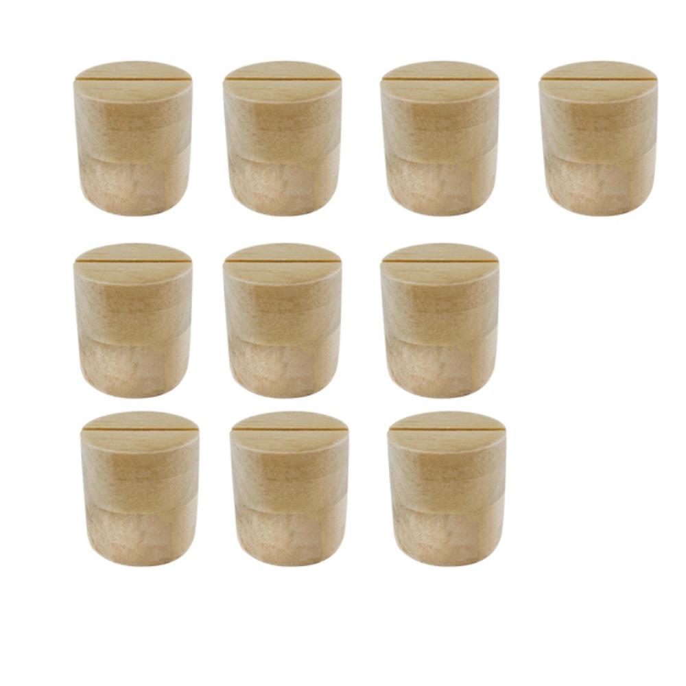 Natural Pine Wood Table Number Stands Multi-Shapes Table Name Holder Wedding Reception