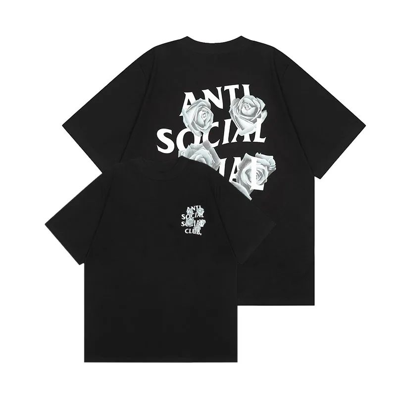 Summer Men's Cotton Clothing Luxury Graphic Lettering Print ASS Women's Casual Sports Round Neck Street Fashion Streetwear