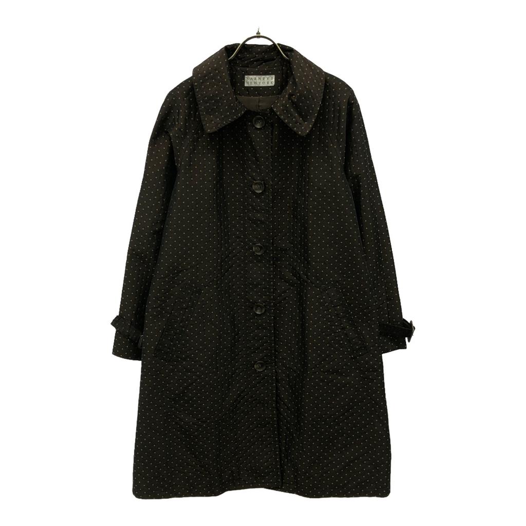 BARNEYS NEWYORK Dot Long Coat 36 Brown Women Used