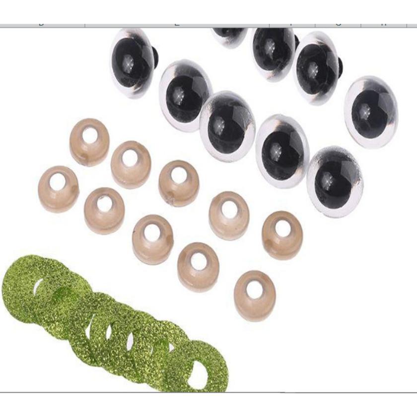 DIY Craft Supplies Plastic Safety Toy Eyes, Colorful Craft Doll Eyes, for Puppet Toy Stuffed Animals Dolls Crochet Toy Crafts CZK