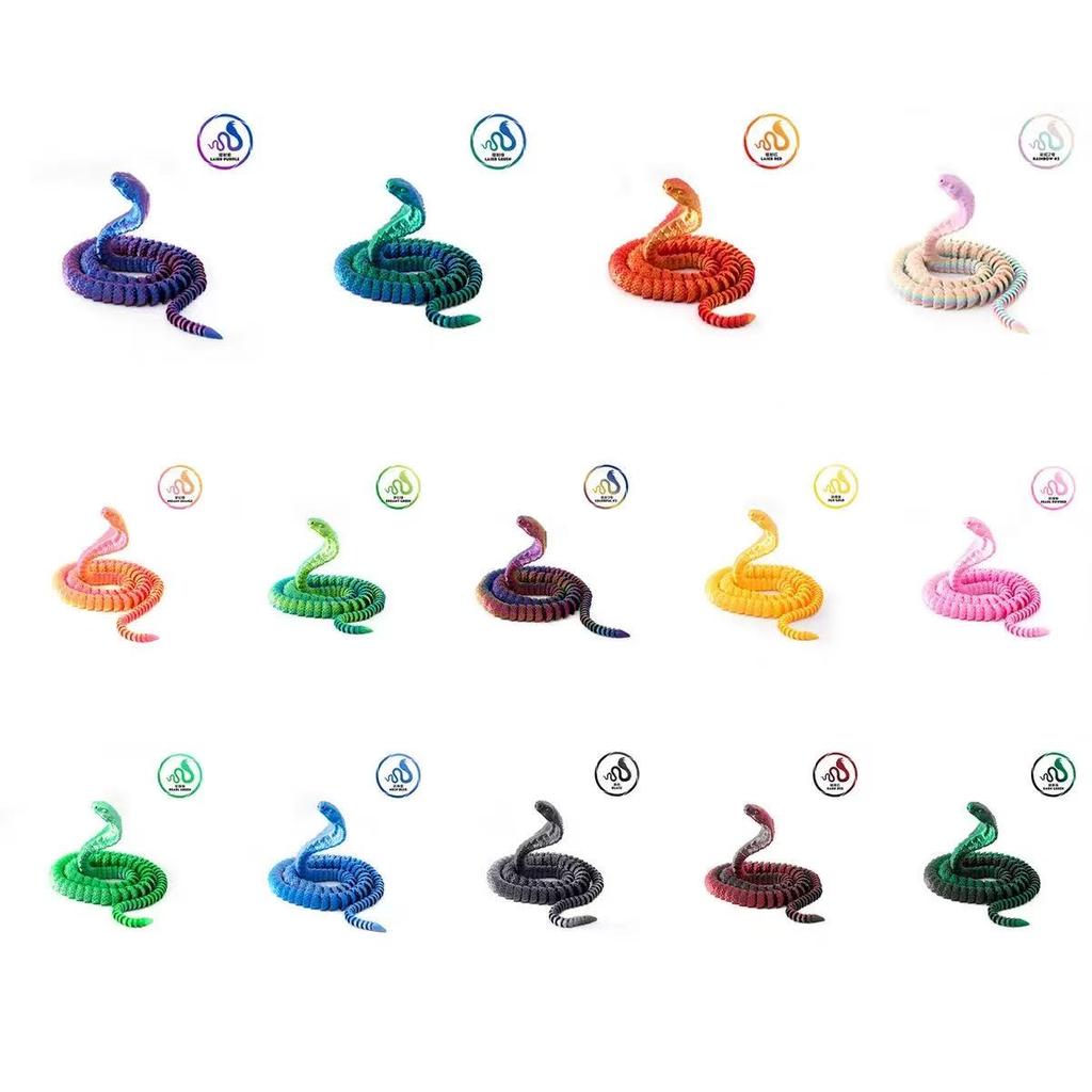 3/10Pcs Random Color Cobra Statue Car Dashboard Ornament Home Office Desktop Decoration Collectible Figurine Birthday Christmas