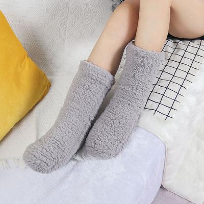 New Sleeping Socks Maternity Socks Fleece-Lined Thickened Room Socks Indoor Non-Slip Socks Autumn and Winter Stockings Terry Sock