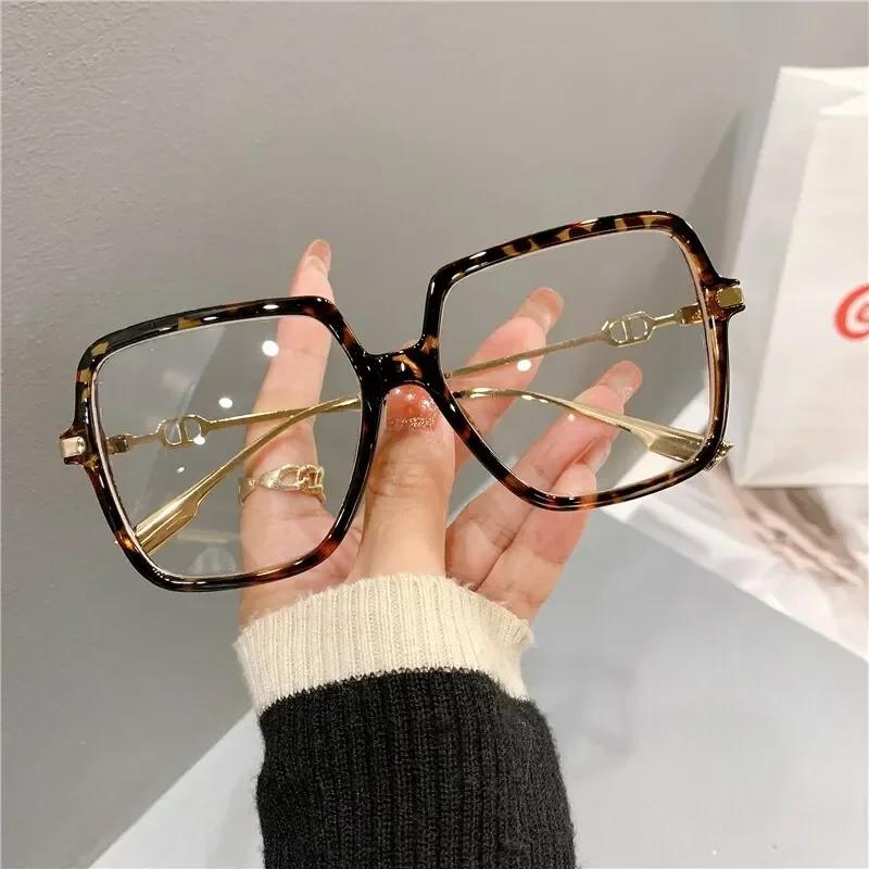 Square Retro Anti Blue Light Glasses Women Metal Frame Glasses Trend Optical Okulary Gafas De Mujer Lentes Y2k