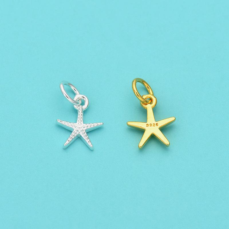 Mini Starfish Small Shell Pendant DIY Beaded Accessories Crystal Pearl Bracelet Bracelet Small Pendant