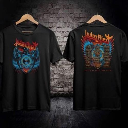 Judas Priest Shield Of Pain Tour 2025 Shield Wings 2 Sided T-Shirt