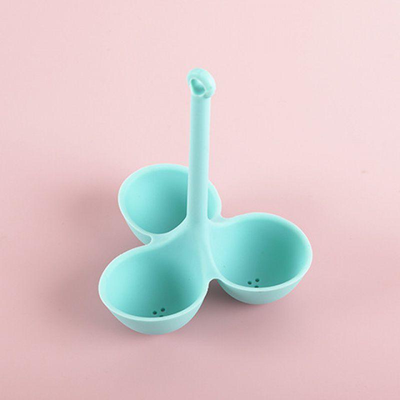 Egg Boiler Holder Heat-resistant Silicone Egg Steamer Tray With 5 Grids Eggs Poaching Boiling Cooker Rack Kitchen Egg Tools