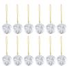 12PC Set Christmas Decoration Decorations Round Prism Tree Wedding 30mm Mini Flower Christmas Crystal Glass
