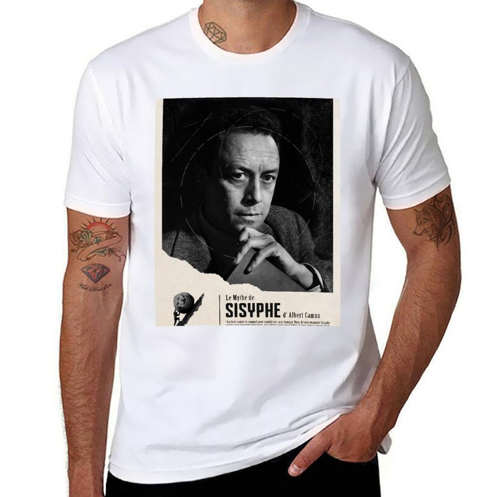 The Myth Of Sisyphus By Albert Camus T-shirt G Man T Shirts For Men T Shirts With Prints T Shirts For Man Cotton Soft T-shirt