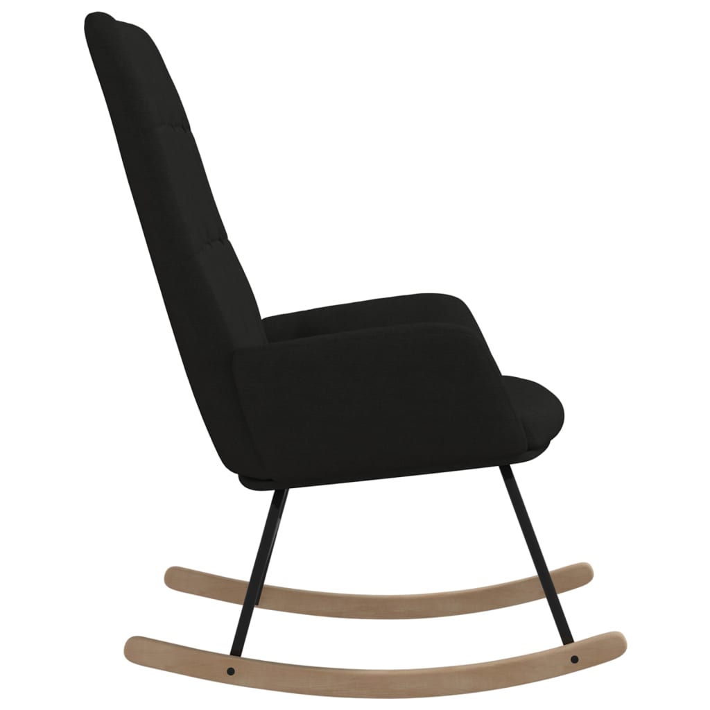 Rocking Chair Black Fabric