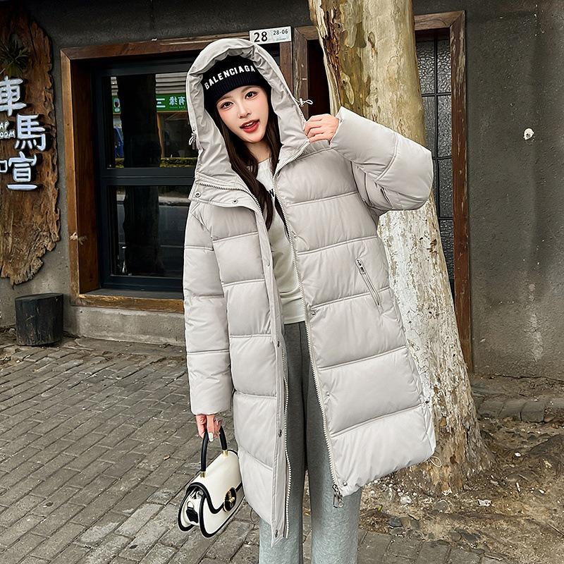 Down Cotton Clothes Women's Loose Medium and Long Cotton-padded Clothes Winter New Jackets Bread Clothes