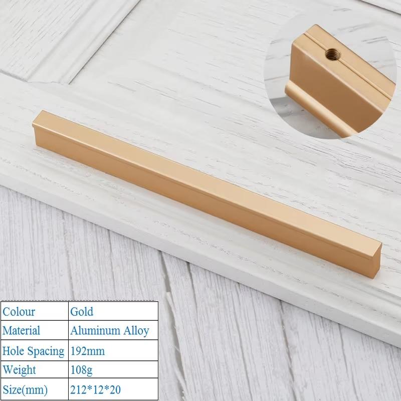 Modern Minimalist Kitchen Cabinet Handle American Style Lengthen T Shape Handle Shoe Wardrobe Drawer Pull Furniture Door Handle