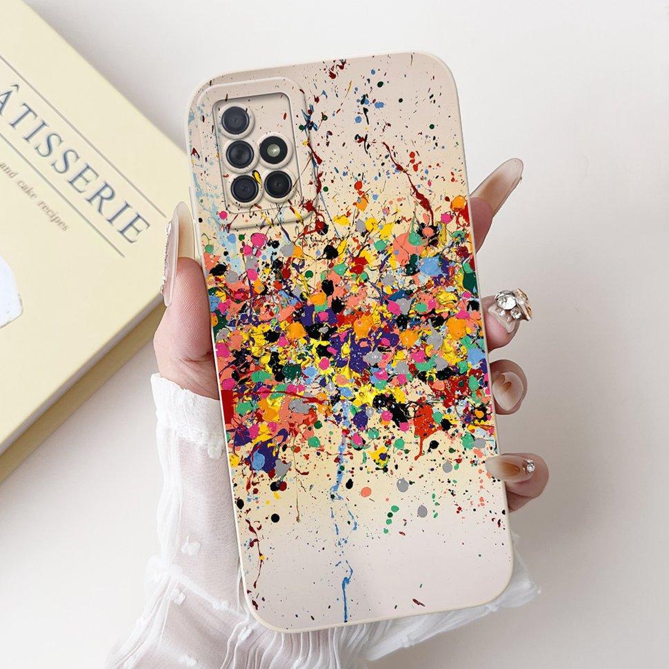 For Samsung Galaxy A71 Case Cute Panda Ultra Slim Soft TPU Back Cover Case For Samsung A71 A715F 4G Full Cellphone Phone Case