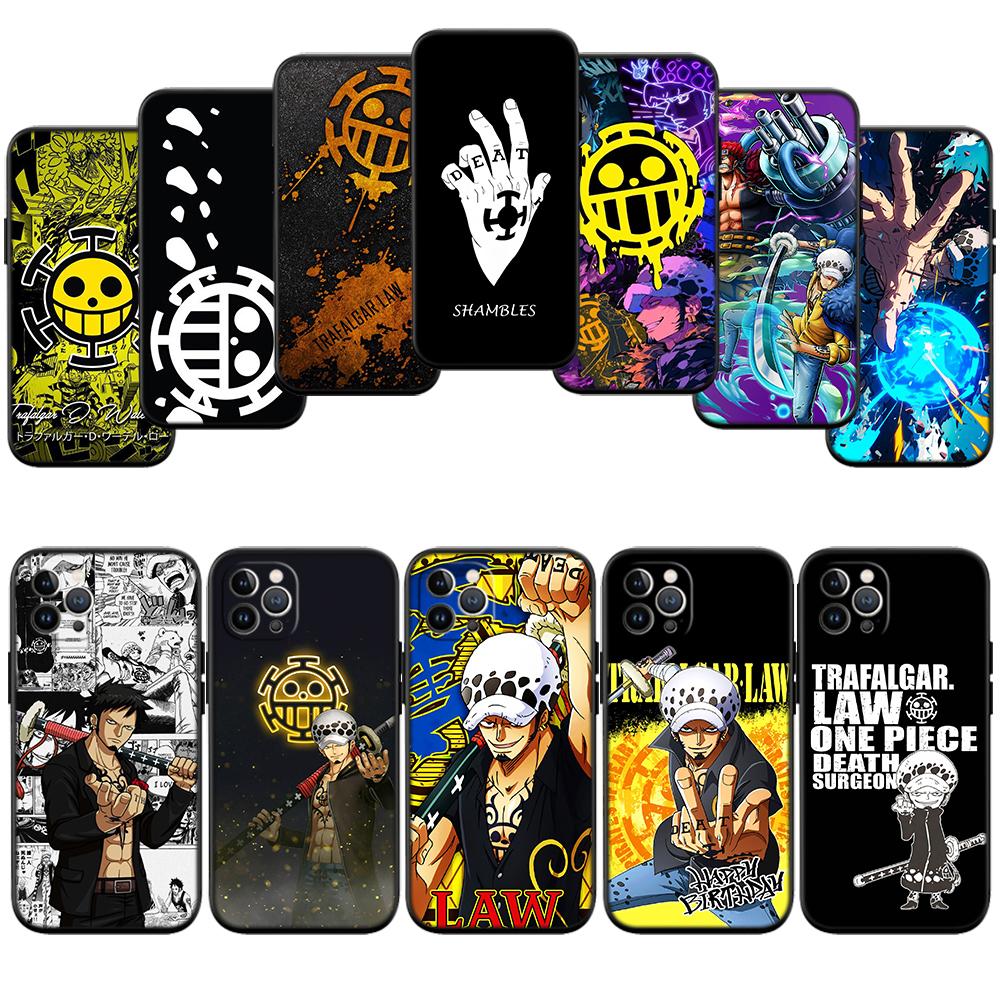 One Piece Law New High-End Shell Phone Case for iPhone 16 15 14 13 12 Pro Max Plus Mini