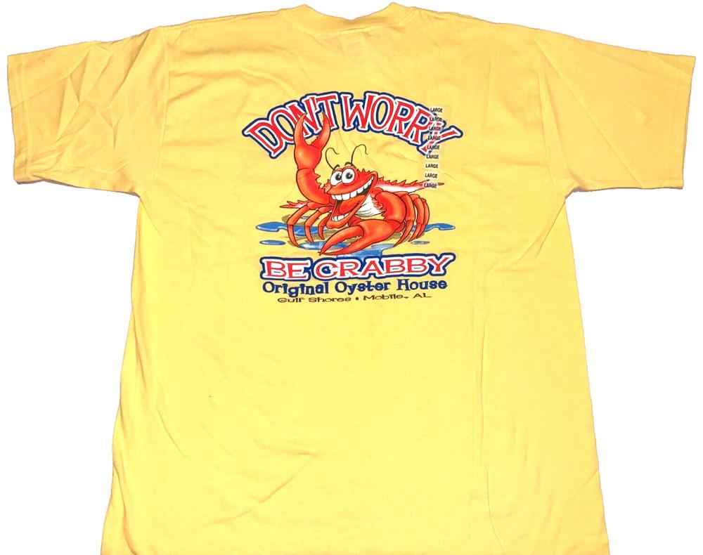 Rare Vintage 2000s Original Oyster House Mobile Alabama Crabby T-Shirt New LARGE Unisex T-Shirt XXXXL