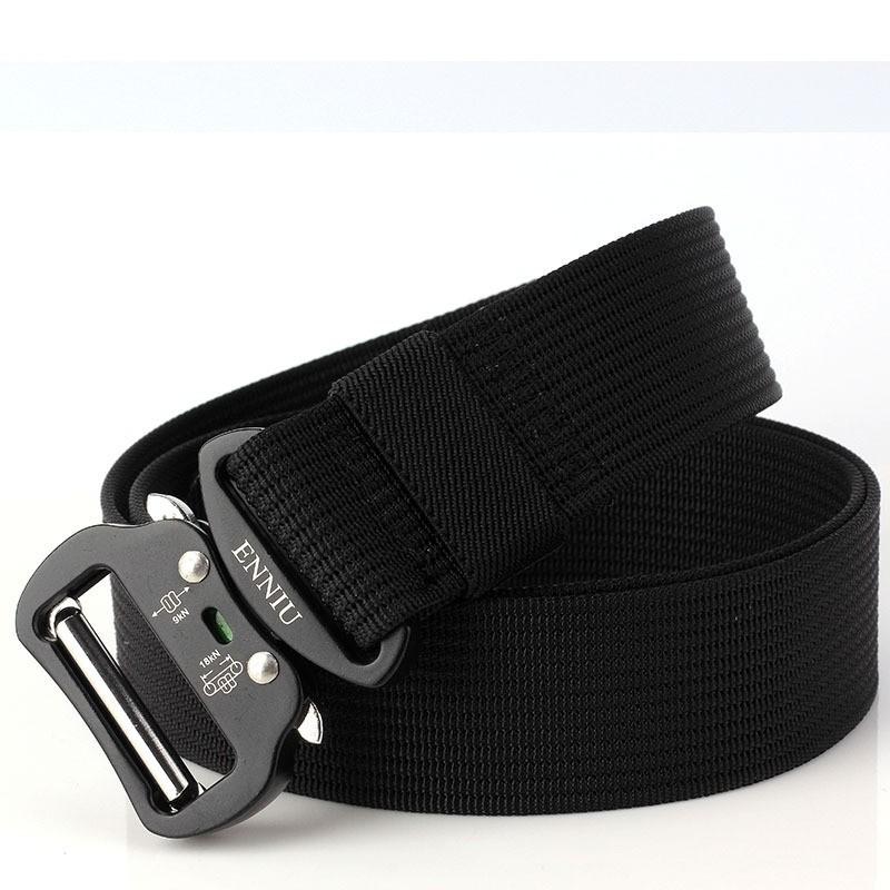 Tushi Aviation Aluminum Buckle 3.8 13 Pit Nylon Belt Multifunctional Training Outdoor 125cm чёрный