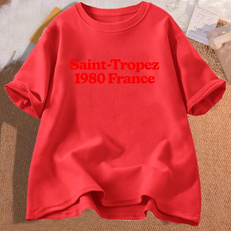

Saint Tropez T Shirt for Men Women Tshirt Short Sleeve Tee Womens Clothing Tops Tshirts Streetwear Top Women Cotton Streetwear S