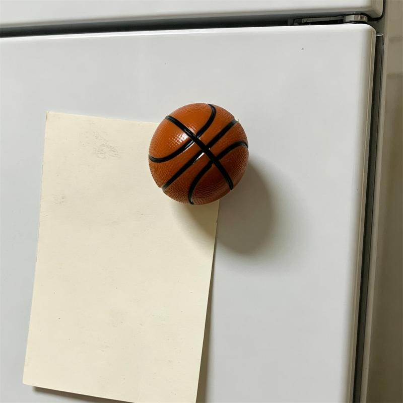 Creative Soccer 3D Fridge Magnet Realistic Football Pattern Souvenir Home Refrigerator Decor for Party Favor