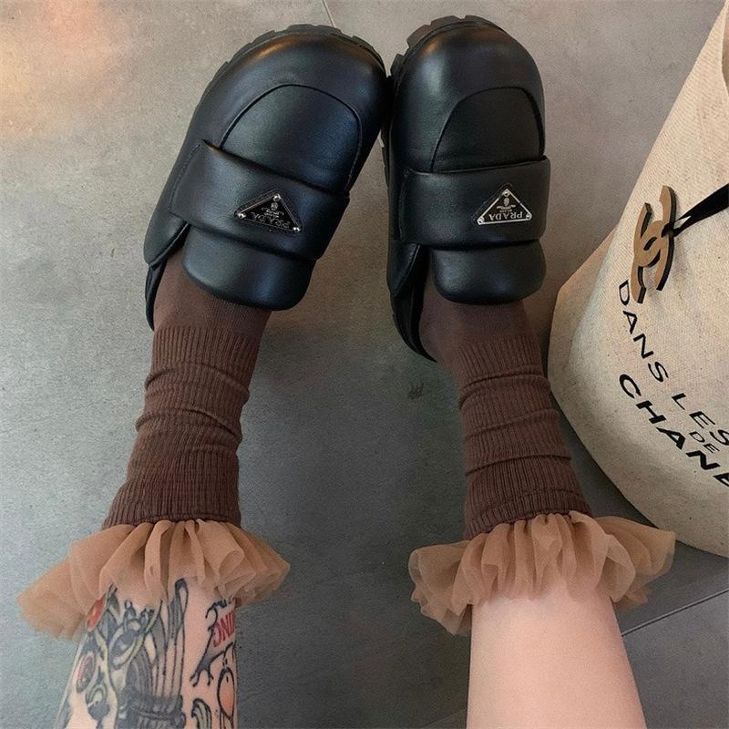 Designer Mesh Lace Ballet-Style Mid-Tube Socks for Girls - Trendy Japanese JK Internet Celebrity Style
