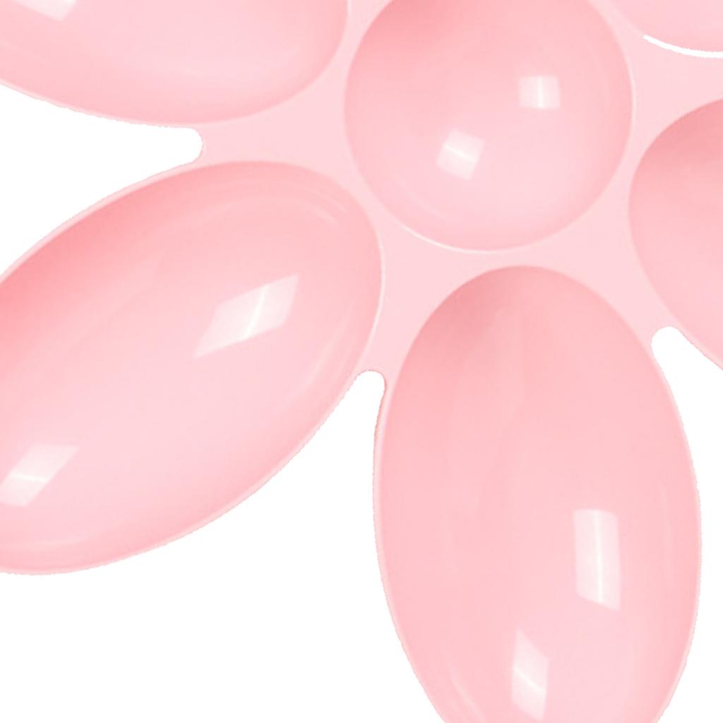 Katzennapf Kunststoff 6 Blütenblätter Langlebig Leicht zu Reinigen Welpenfutterspender für Kleine Katzen Kätzchen