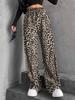 2026 Autumn/Winter Women's Solid Color Wide-Leg Pants: High Waist Drawstring with Elastic Waist for Casual Wear