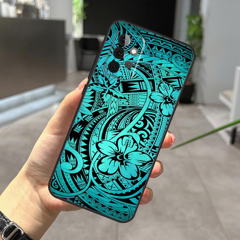 Traditional Hawaiian Island Tattoo Case For Samsung Galaxy A22 A32 A52 A15 A16 A05 A26 A36 A56 A53 A33 A13 A34 A54 A14 A35 A55