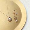 Wisp K10 Yellow Gold Earrings with Akoya Pearls [WISP] (3.5-4mm) (FPRWP22758)