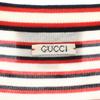 GUCCI made in Italy Border Pattern Long sleeve V neck cardigan L Red Men's Used