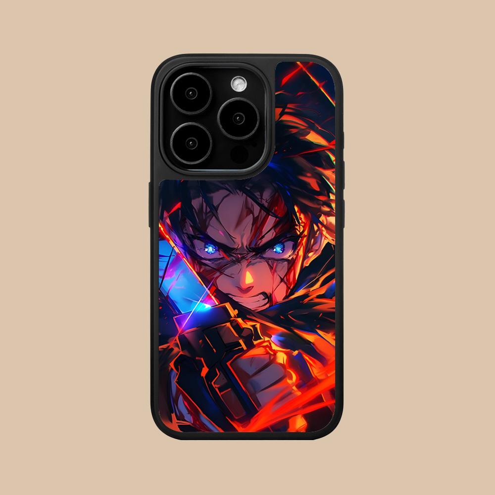 AOT Eren Yeager Matte Surface  Mobile Phone Case for iPhone 17 16 15 14 13 12 11 Air Pro Max Plus Colorful Cover