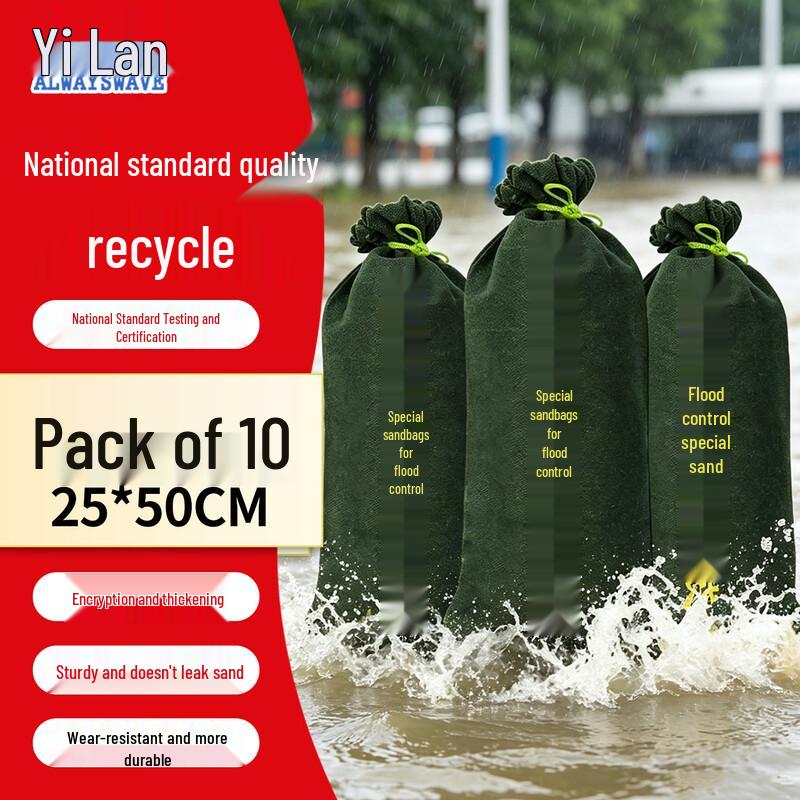 Polyester-Cotton Drawstring Flood Control Sandbags