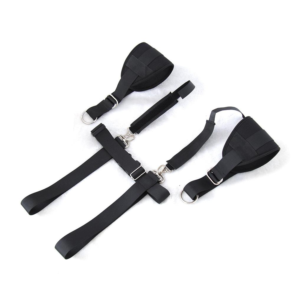 Open Thigh Leg Bandage Erotic Slave Bondage Strap Adult Sex Restraint Harnesses SM Posture Slave Collar Couple Sex Position